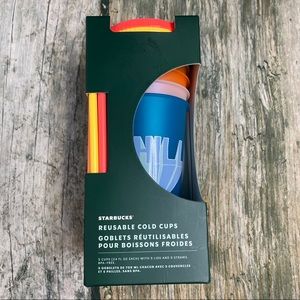 Starbucks Reusable Cold Cups New NWT